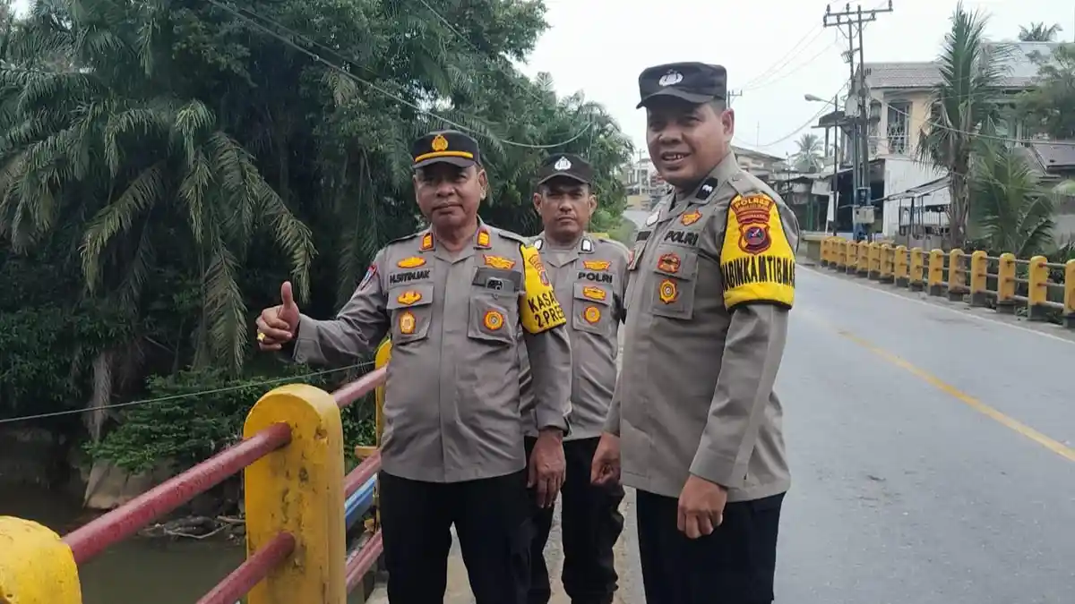 Waspada Dampak Bencana, Polres Labusel Intensifkan Pemantauan Sungai Kanan