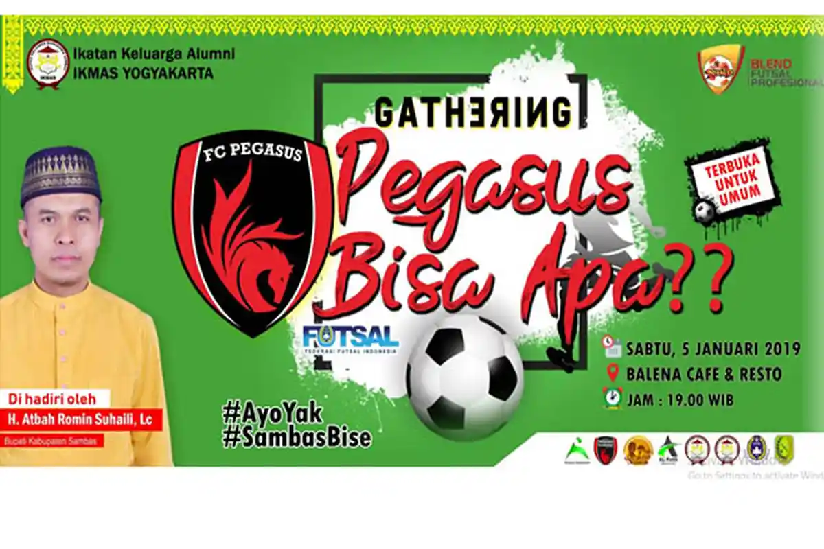 Gelar Gathering, Panitia Undang Partisipasi Klub Futsal di Sambas