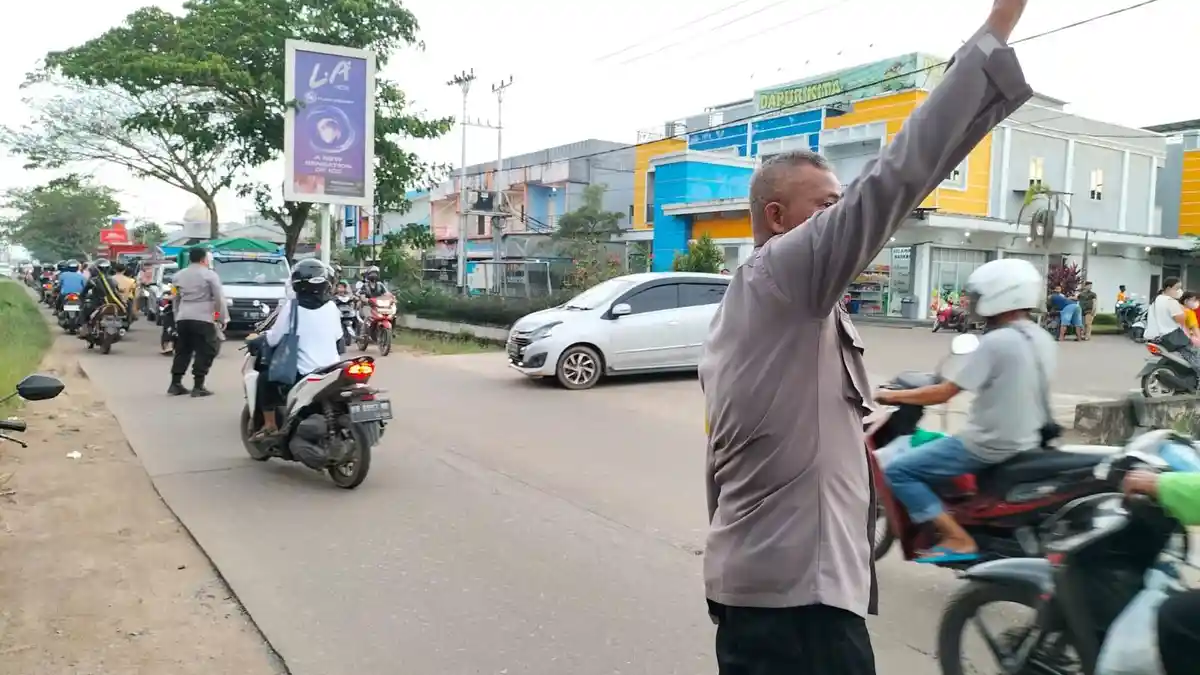 Polres Kubu Raya Cegah Kejahatan Konvensional Melalui Strong Point Pagi