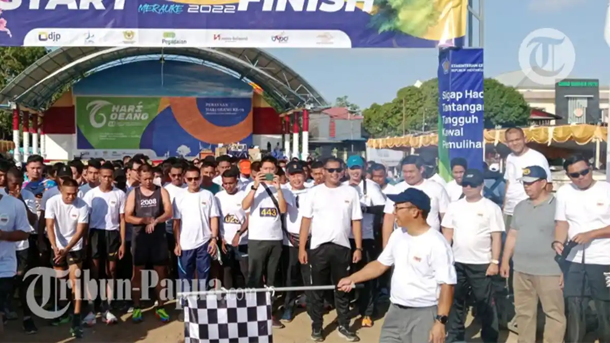 Color Run Meriahkan Peringatan Hari Oeang ke-76 di Merauke Papua