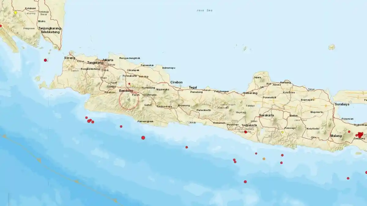 Terkini! Gempa Magnitudo 2,6 Guncang Selatan Jawa Barat, Kedalaman 10 Km: Ini Penjelasannya