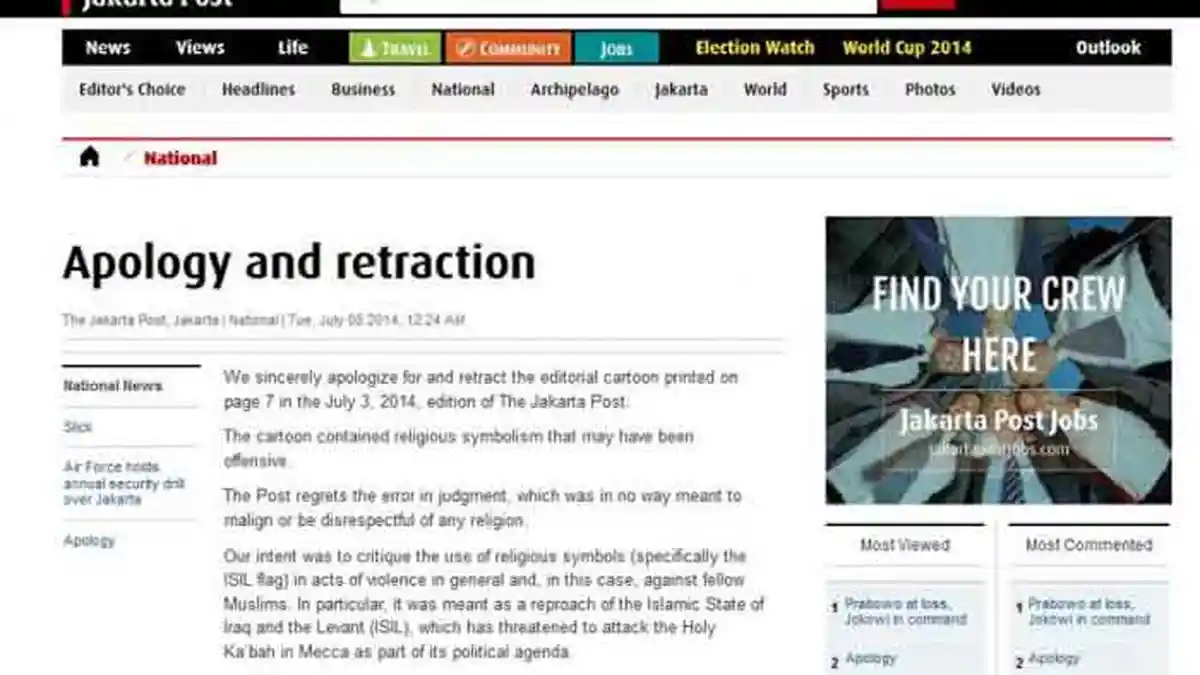 Pengamat: Kasus The Jakarta Post Hasil Ketidakpedulian pada Pers
