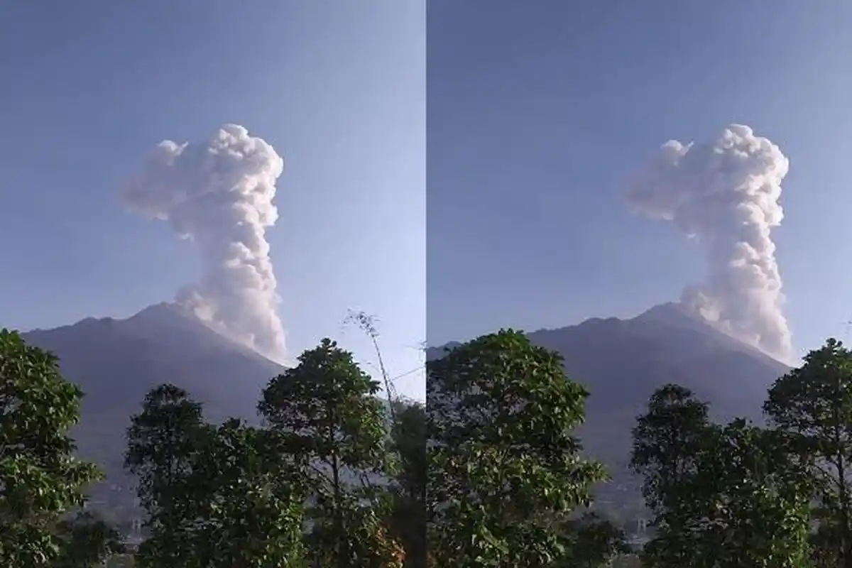 Gunung Merapi Meletus, BPPTKG Sebut Jarak Bahaya Sejauh 3 Kilometer