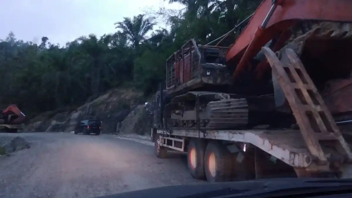 Tim Polda Aceh Amankan Alat Berat di Lokasi Tambang Aceh Barat