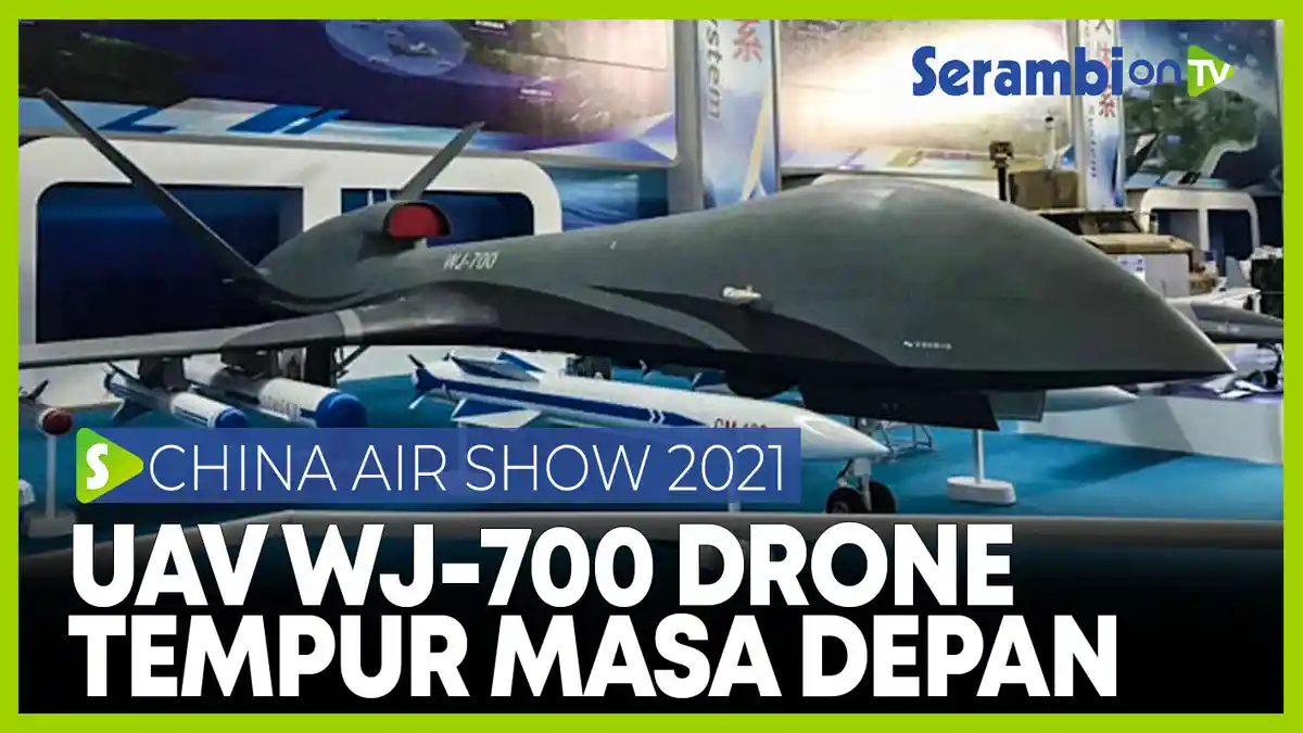 VIDEO - Pesawat Tanpa Awak Canggih China Debut di Ajang Air Show 2021