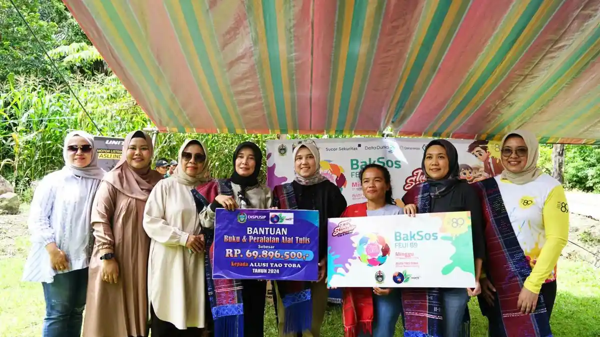 Bank Sumut Salurkan Bantuan CSR Rp 69,8 Juta untuk Tingkatkan Literasi di Kawasan Danau Toba