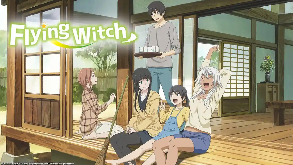 NONTON 10 Anime Iyashikei Ini, Bikin Santai & Self Healing: Flying Witch, Amaama to Inazuma, K-On!