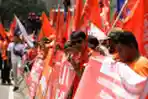 Aksi Partai Buruh Tolak Perppu Cipta Kerja
