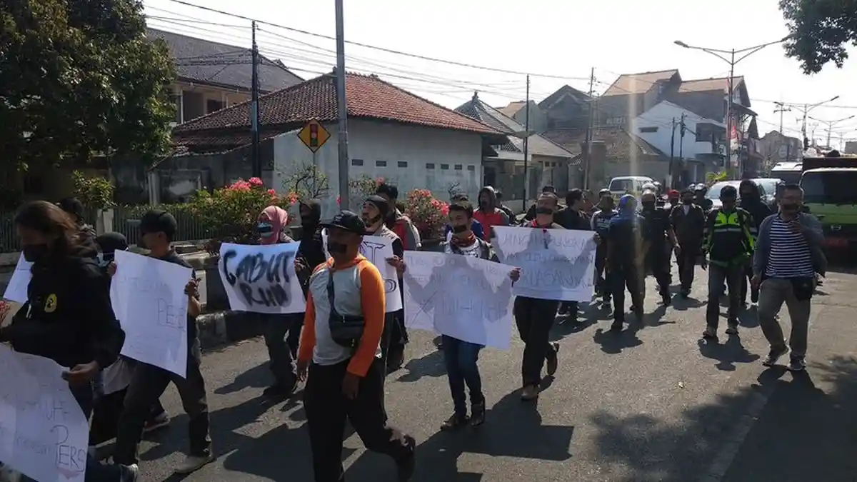 Jurnalis Majalengka Turun ke Jalan, Tolak RKUHP Dinilai Kebiri Kebebasan Pers