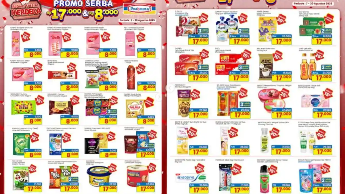 Katalog Promo Indomaret Hari Ini 19 Agustus 2025, Dapatkan Cashback hingga Rp 5.000