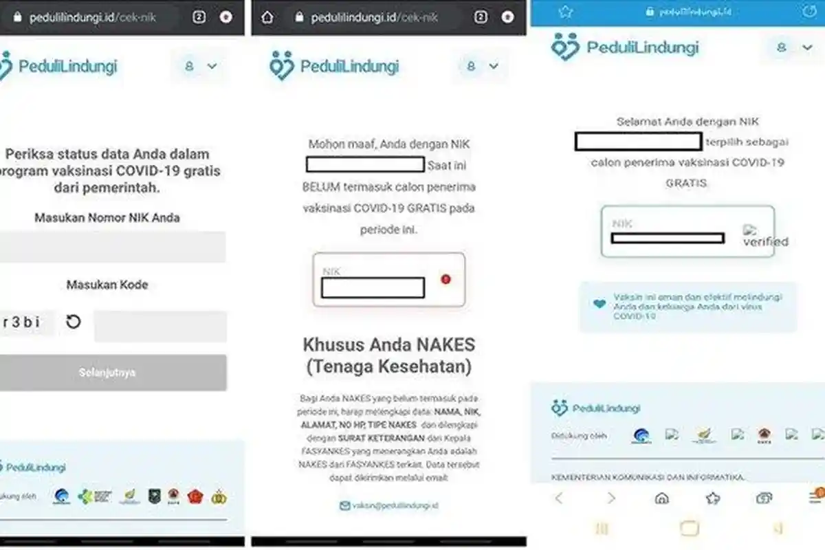 Unduh Segera Sertifikat Baru Vaksin Covid-19 di Situs Resmi pedulilindungi.id, Berikut Langkahnya