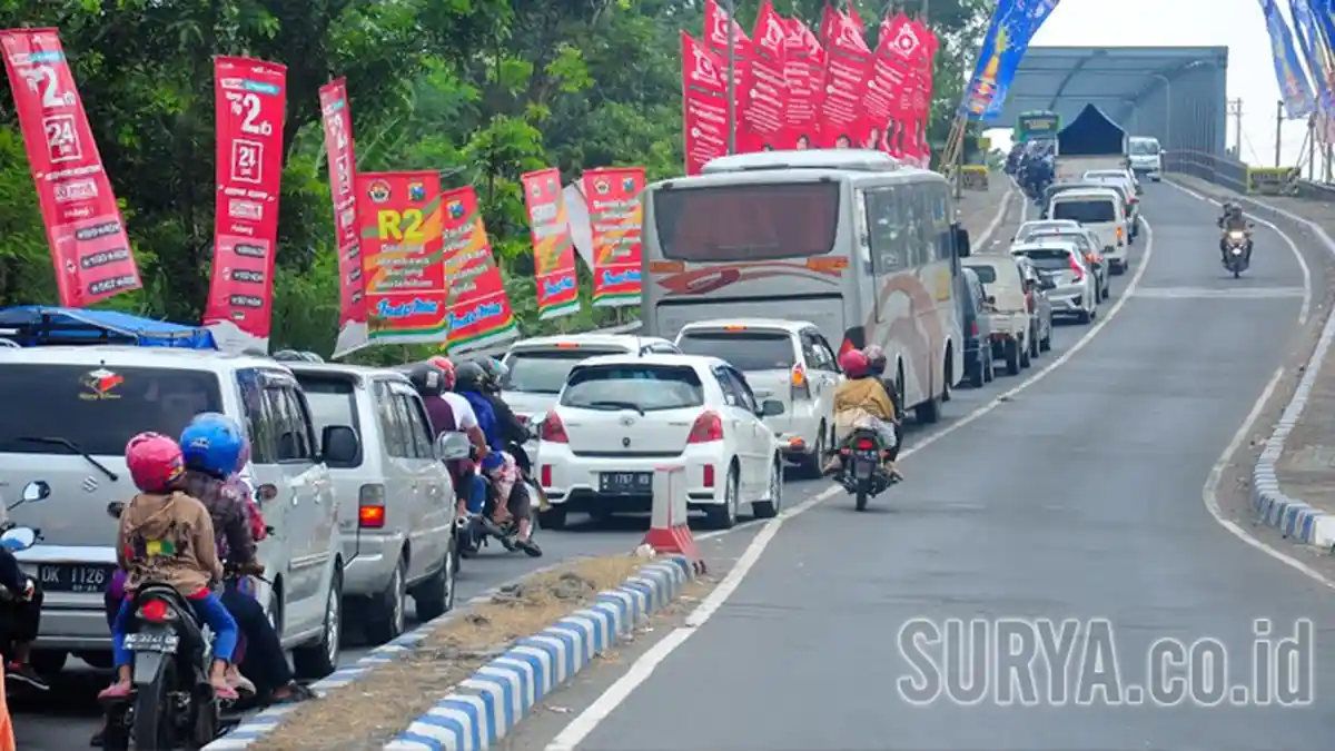 H+3 Lebaran, Waspadai Puncak Arus Balik di Simpang Mengkreng Kediri