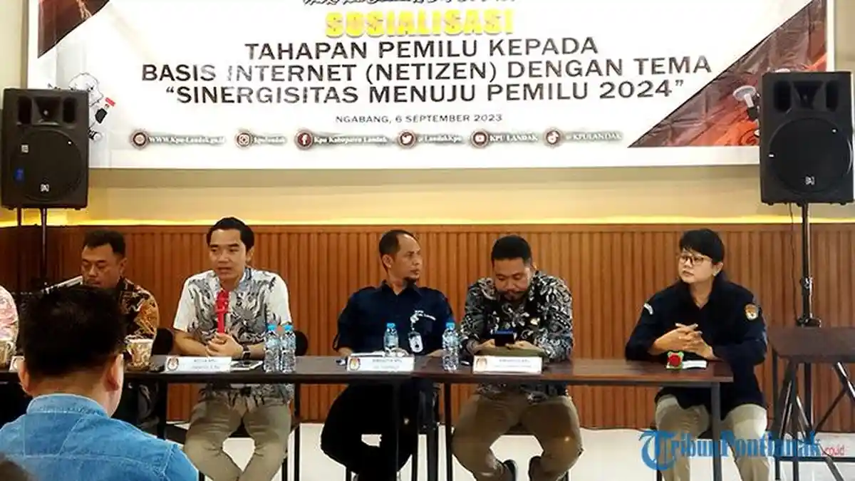 KPU Landak Gelar Sosialisasi Netizen Menuju Pemilu 2024