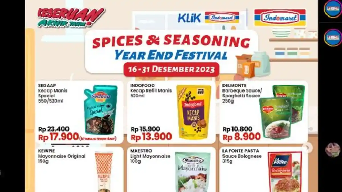 Promo Indomaret Gajian 27-31 Desember 2023, Daia Rp16.500,Fiesta Nugget ...