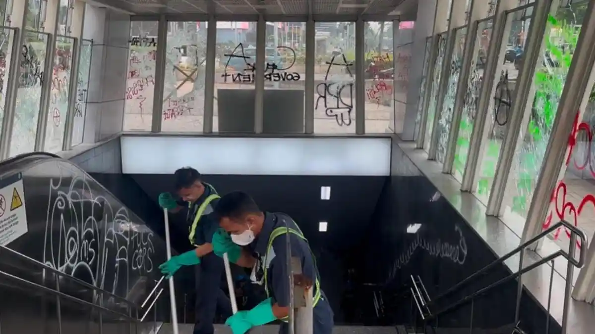 Kondisi Stasiun MRT Istora Jakarta Pusat Rusak, Alat Pemadam, CCTV hingga Kosmetik Hilang