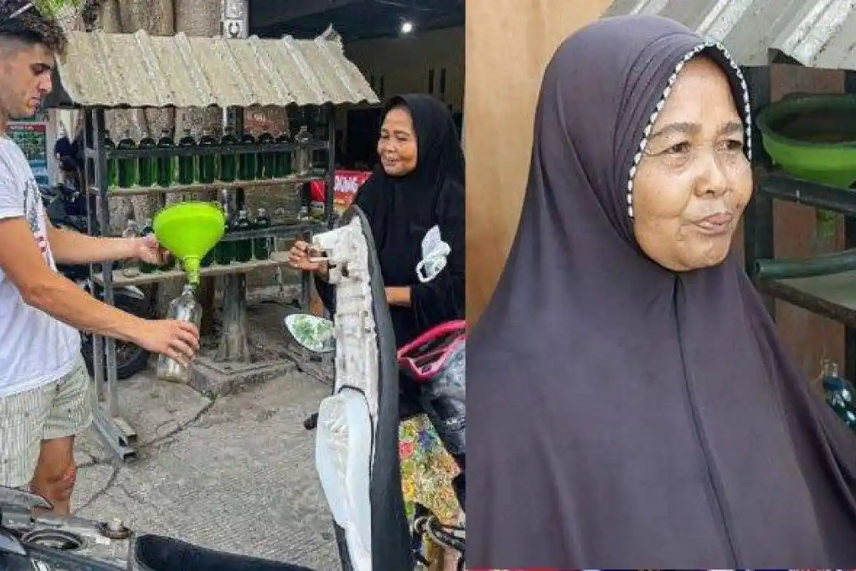 Ramlah Tak Sadar Pembeli Bensin Ecerannya Ternyata Marcos Ramirez, Beri Harga 12 Ribu Seliter: Ramai