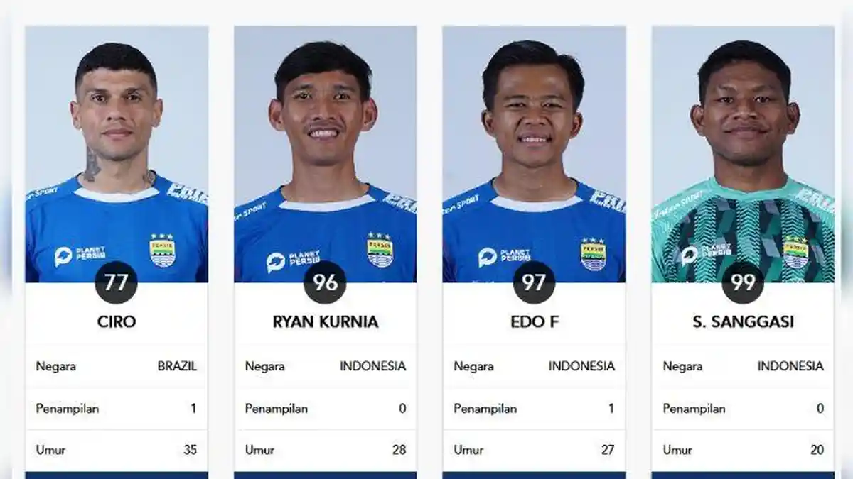 Daftar 32 Pemain Persib Bandung Terkini, Gervane Kastaneer Belum Terdaftar, Masih Ada Mailson Lima