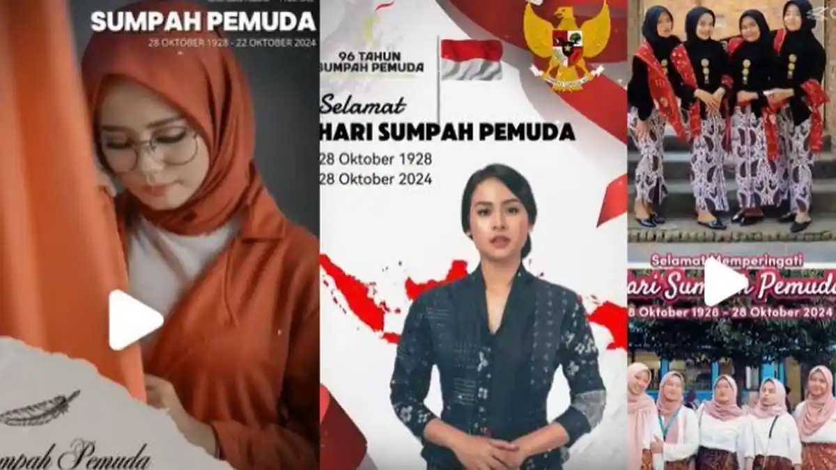 20 Template CapCut Hari Sumpah Pemuda 2024, Rayakan Pakai Twibbon Video dan Share ke WA atau IG