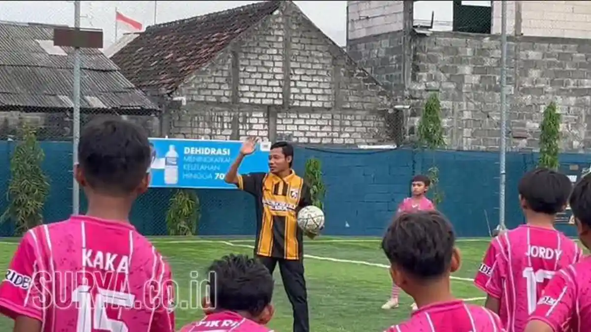 Evan Dimas Coaching Clinic di Grefoo Academy Gresik, Anak-anak Antusias Menyambutnya
