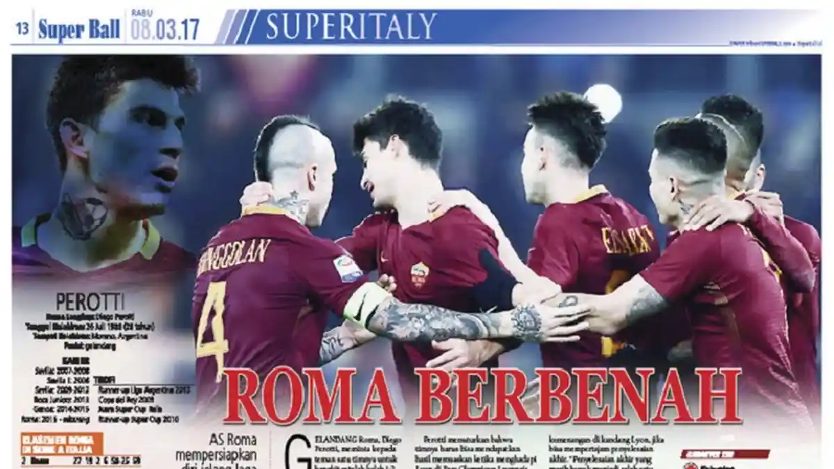 Diego Perotti: AS Roma Harus Dapatkan Hasil Memuaskan