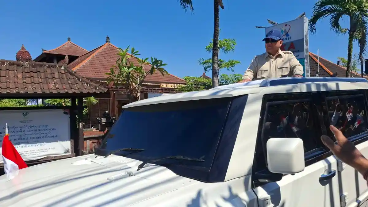 Usai Helikopter Presiden Prabowo Mendarat di Lapangan Renon Denpasar, Begini Kondisinya 