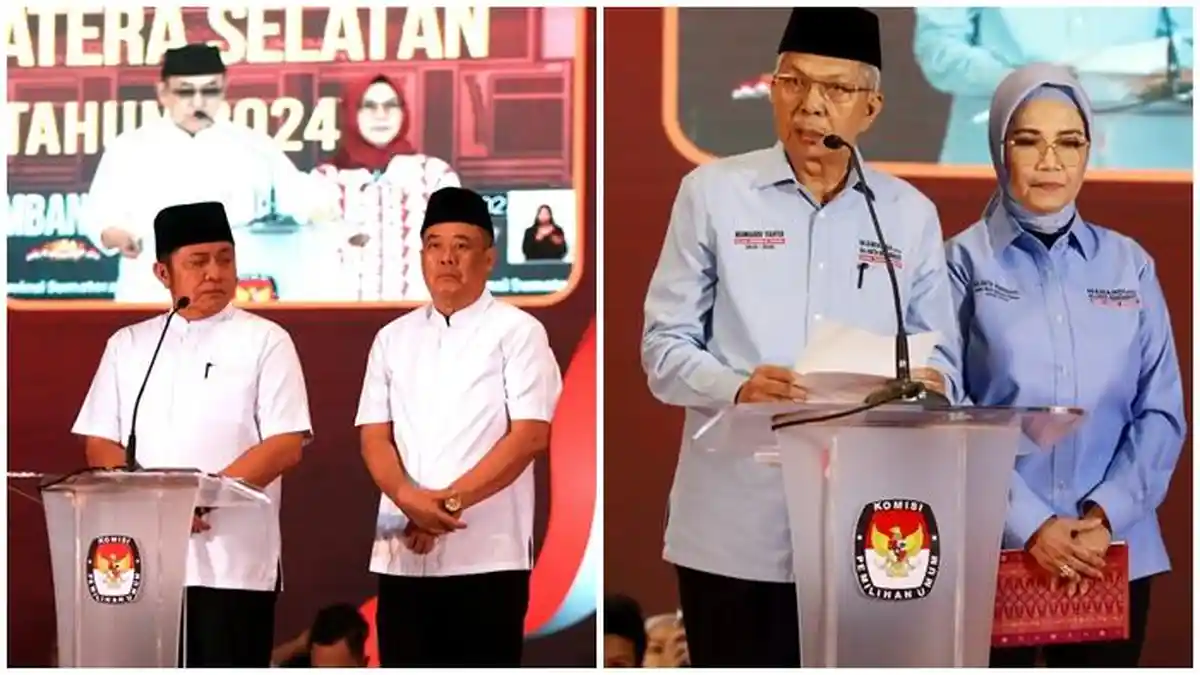 Serunya Herman Deru Dikeroyok 2 Rival di Debat Pilgub Sumsel 2024, Tim HDCU: Petahana Jawab By Data