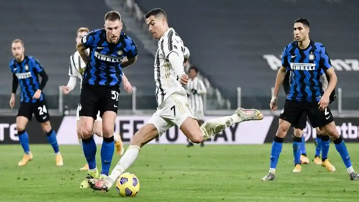 Jari Tengah Conte dan Cristiano Ronaldo Mandul di Laga Juventus Vs Inter Milan Coppa Italia