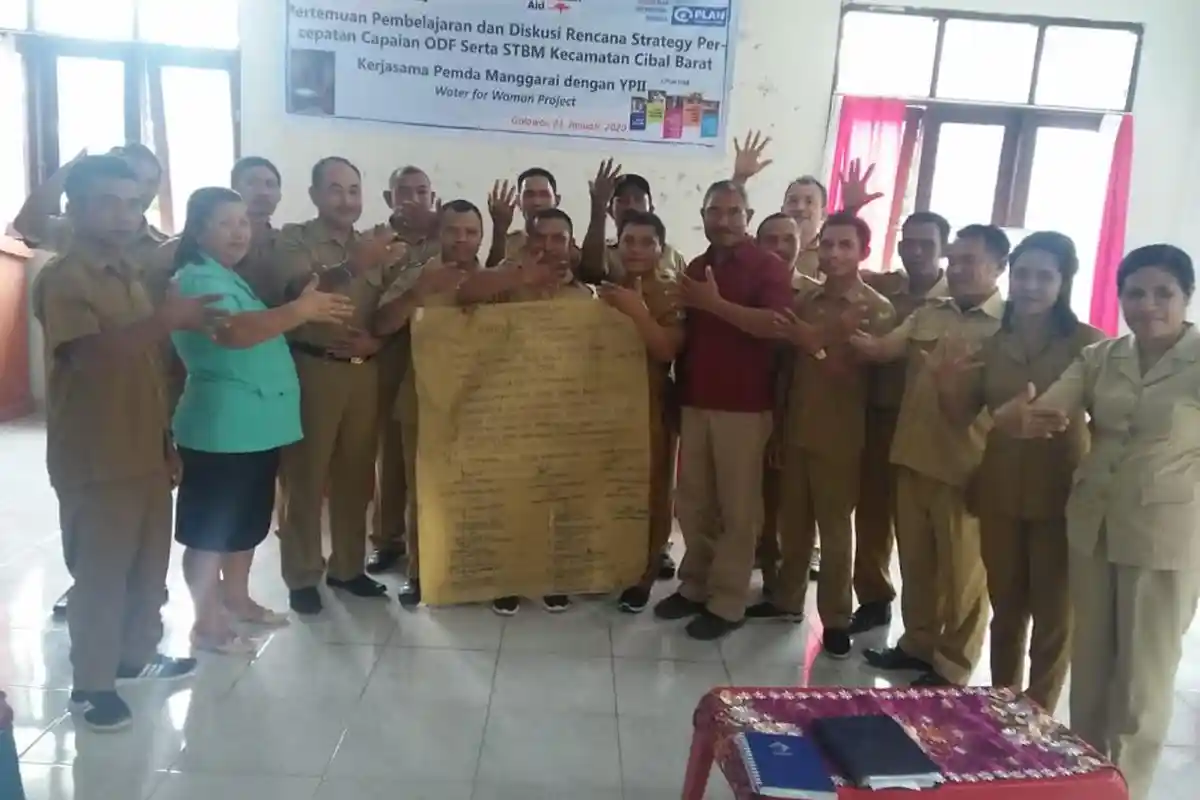 Camat Cibal Barat dan Kades Sepakat Sukseskan Program Sanitasi