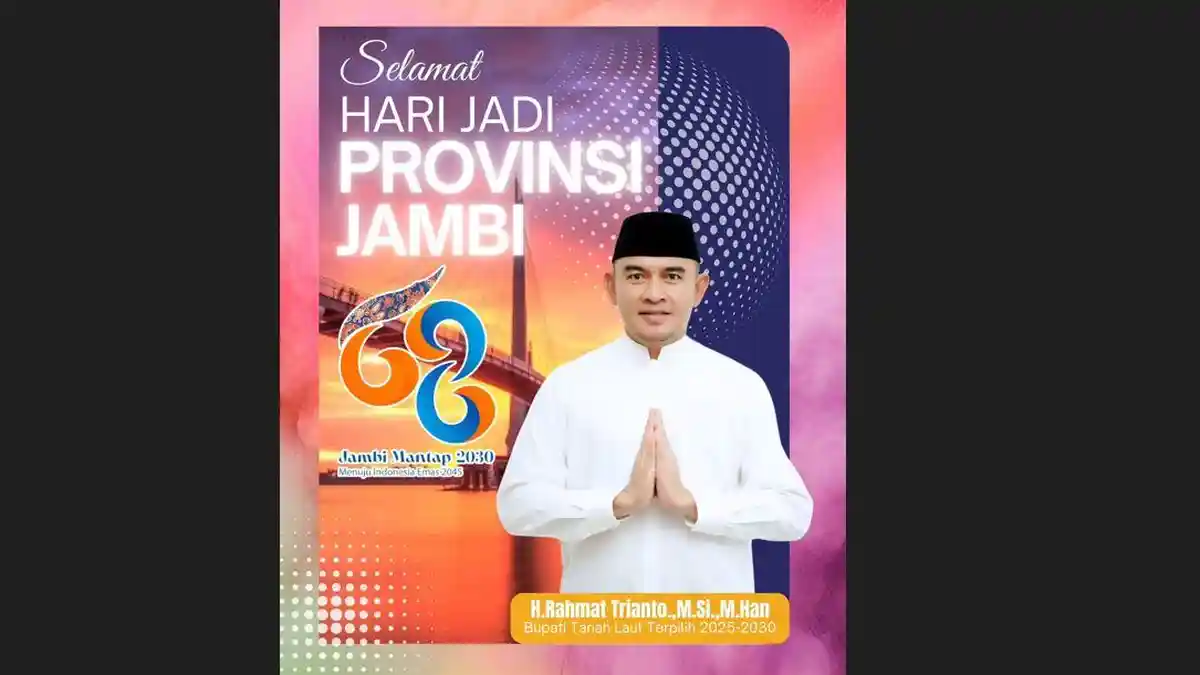 Bupati Tanah Laut Kalsel: Selamat HUT Ke 68 Provinsi Jambi