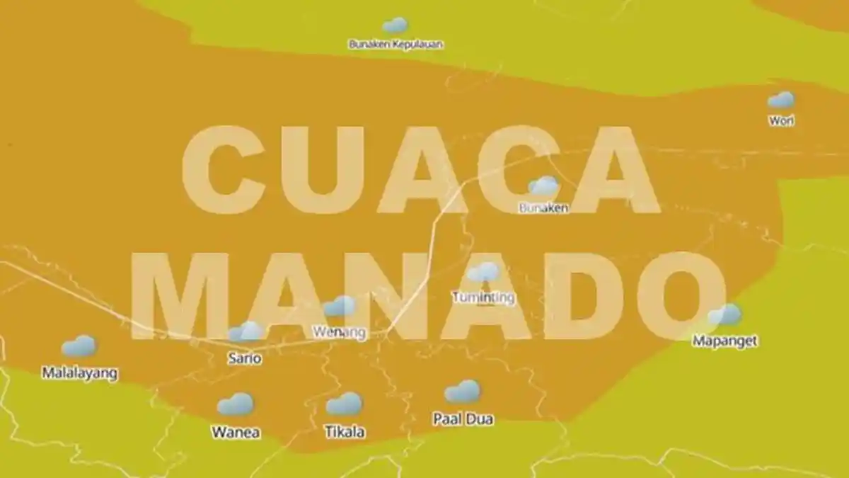 Prakiraan Cuaca di Manado Sulawesi Utara pada Besok Rabu 9 Juli 2025