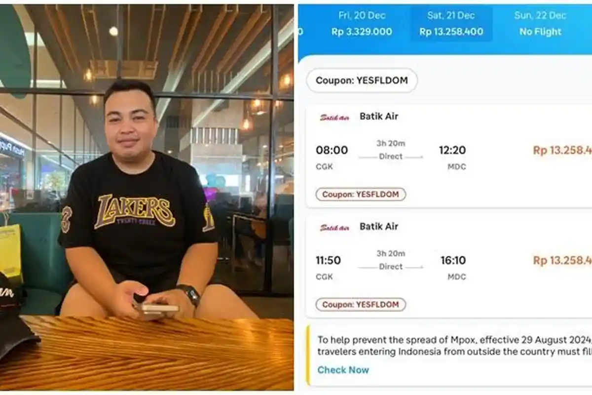 Rovio Kaget Harga Tiket Jakarta-Manado Rp 13 Juta: Kakak Saya Batal Liburan Natal