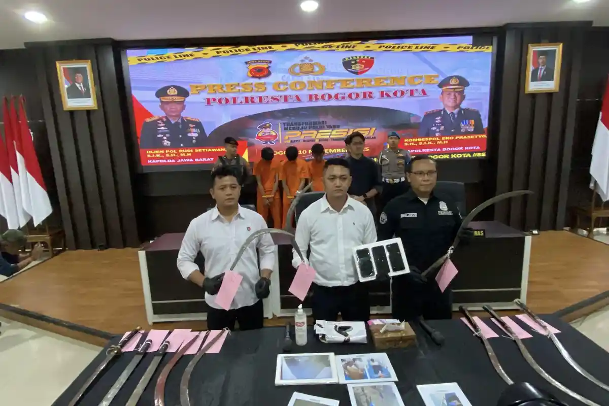 Tawuran di Kencana Bogor, 10 Orang Pelaku Ditangkap, 3 Orang Kini Jadi Tersangka