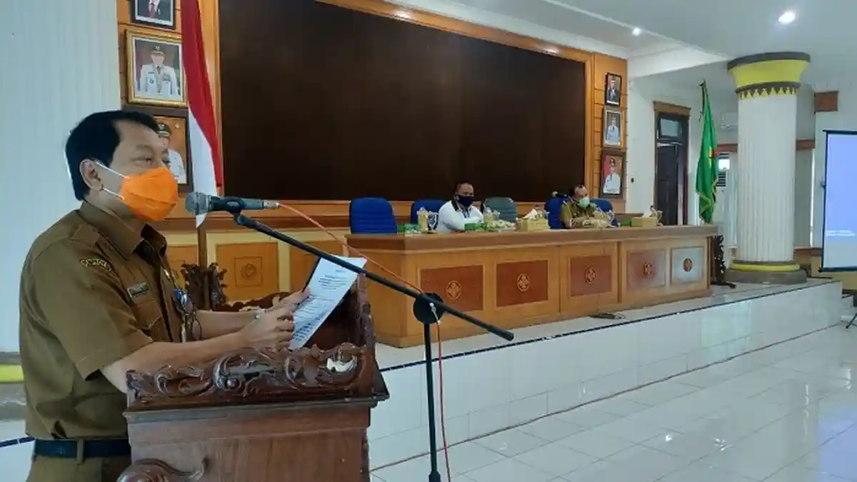 Sekdakab Langkat Minta Seluruh Pimpinan OPD Komitmen Cegah Penyebaran Covid-19