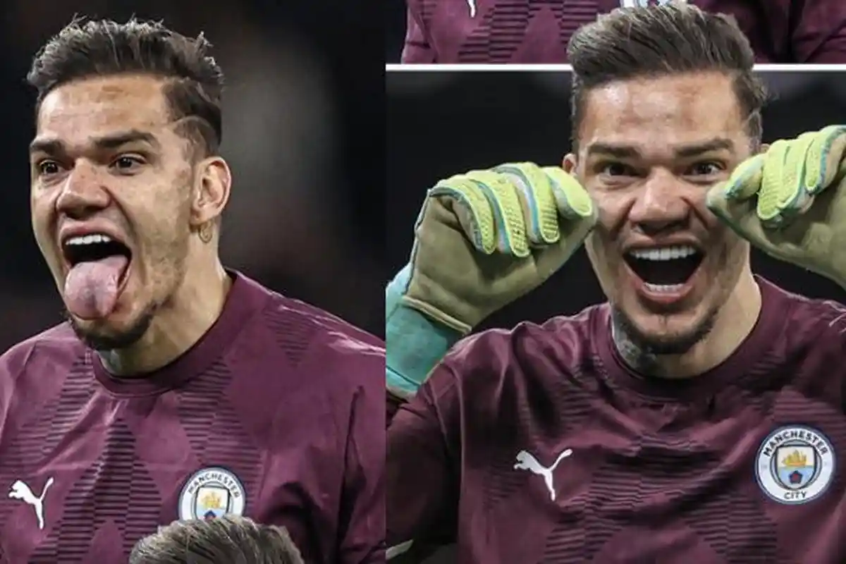 Lutut Ederson Bolong Ketendang Kyle Walker saat Man City vs Newcastle, Ternyata Longstaff Offside