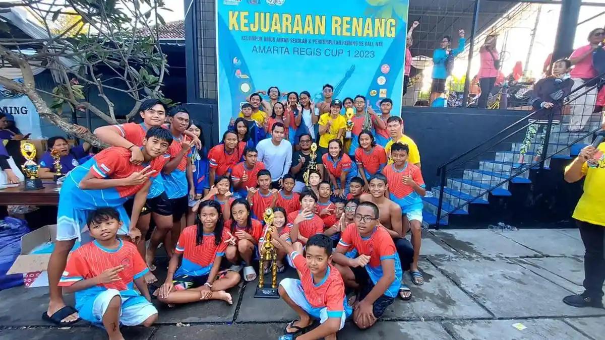 Gondol 32 Medali Emas, Telaga Biru SC Tak Terbendung di Kejuaraan Renang Amarta Regis Cup Bali