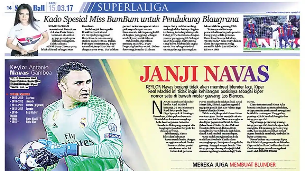 Janji Keylor Navas untuk Menjaga Gawang Real Madrid