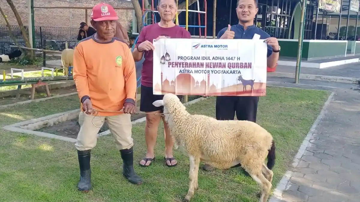 Astra Motor Yogyakarta Salurkan Hewan Kurban Iduladha 1447H