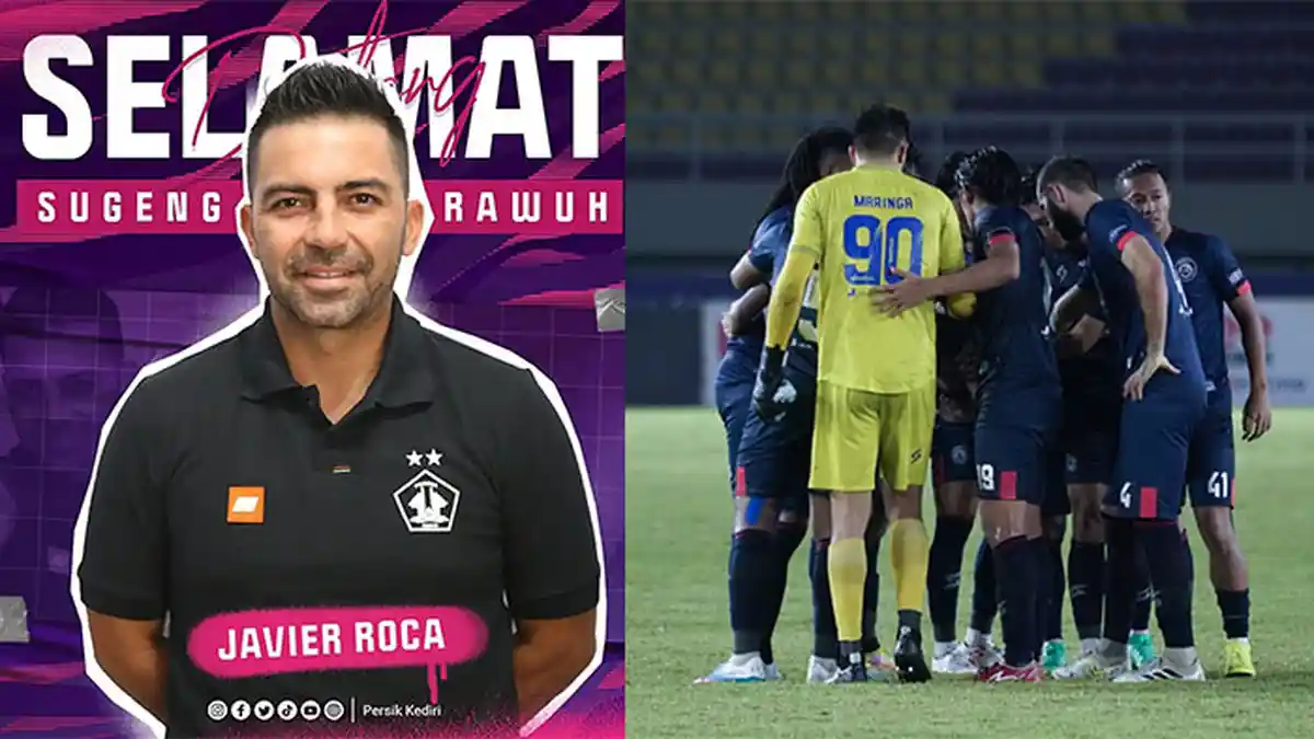 Misi Berat Laga Debut Javier Roca: Belum Lama Diresmikan Persik Kediri, Arema FC Siap Mengadang