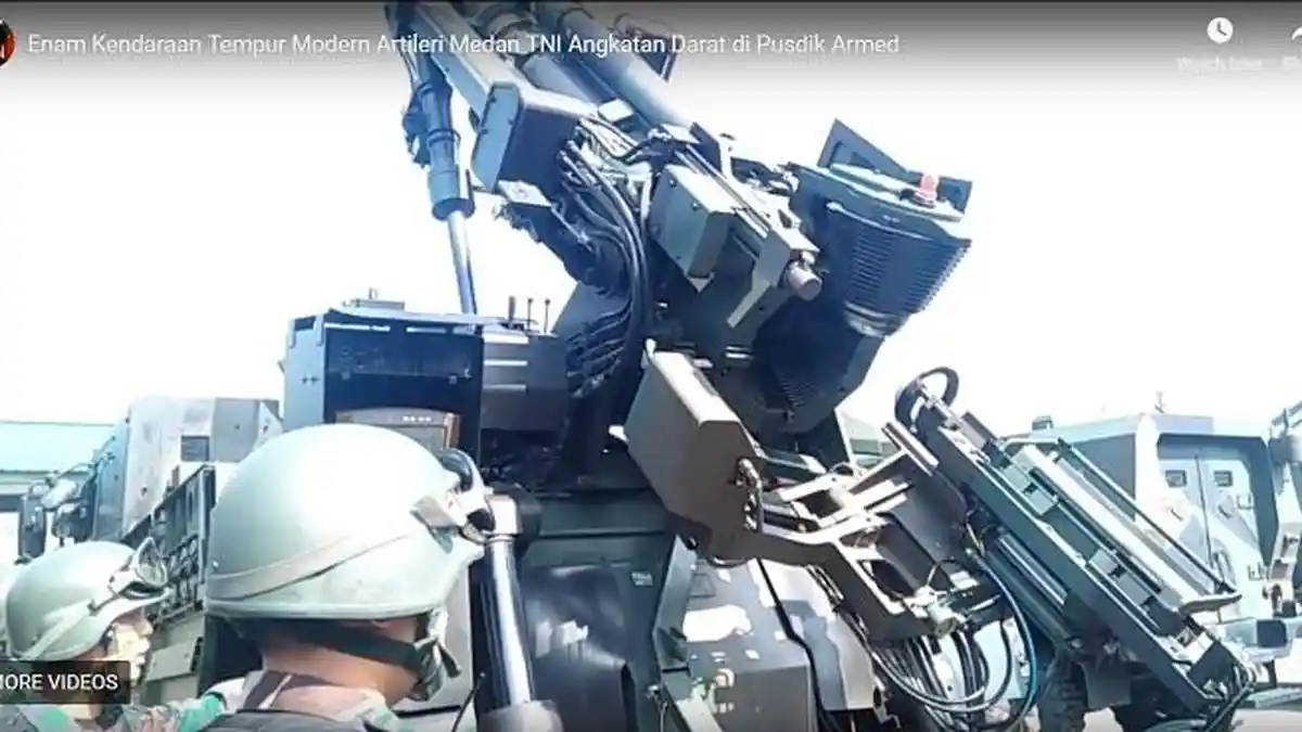 Tengok Kecanggihan Tujuh Artileri Medan TNI AD di Pusdik Armed
