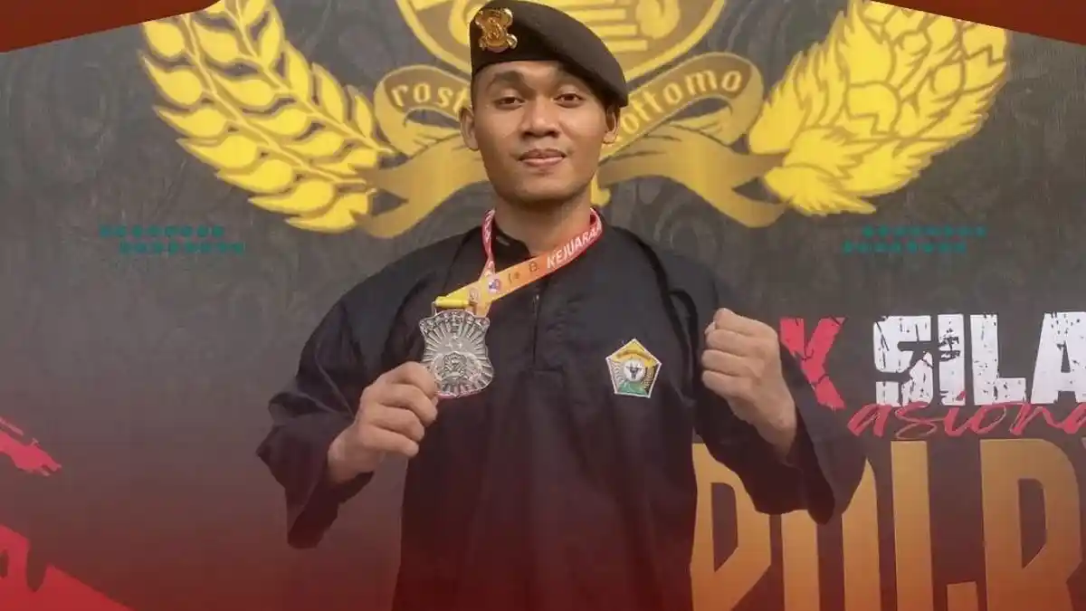Sosok Bripda Harya, Atlet Pencak Silat Polresta Kendari Raih Medali Perak di Kapolri Cup 2024