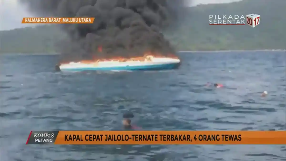 Dua Korban Hilang Terbakarnya Speedboat Bintang Fajar Belum Ditemukan