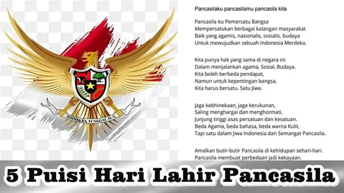 5 Puisi Memperingati Hari Lahir Pancasila 1 Juni 2023, Inspiratif dan Penuh Semangat