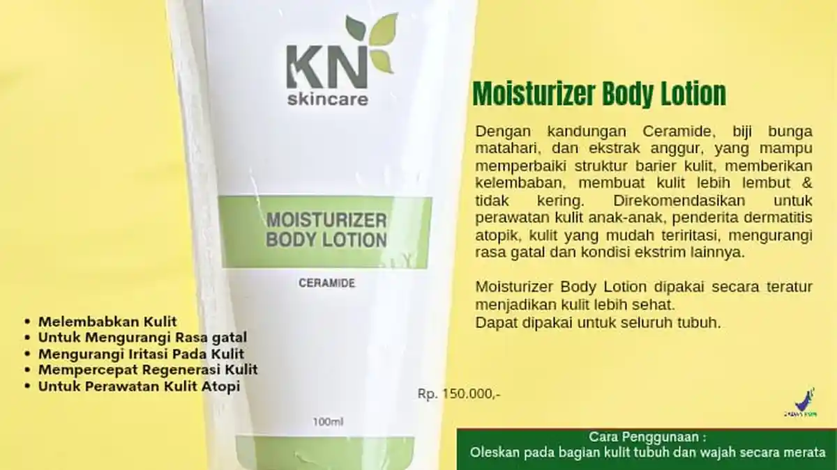 Intip 5 Keunggulan Moisturizer Body Lotion KN Skincare