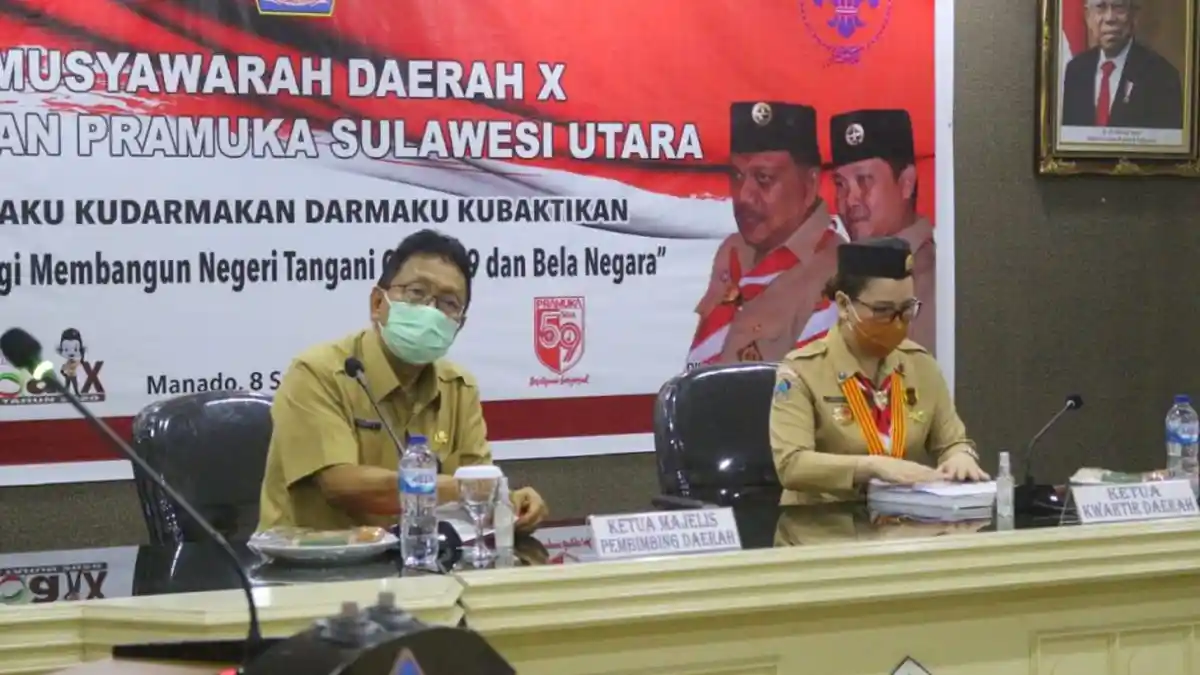 Edwin Silangen dan Vanda Sarundajang Buka Musda Gerakan Pramuka Sulut