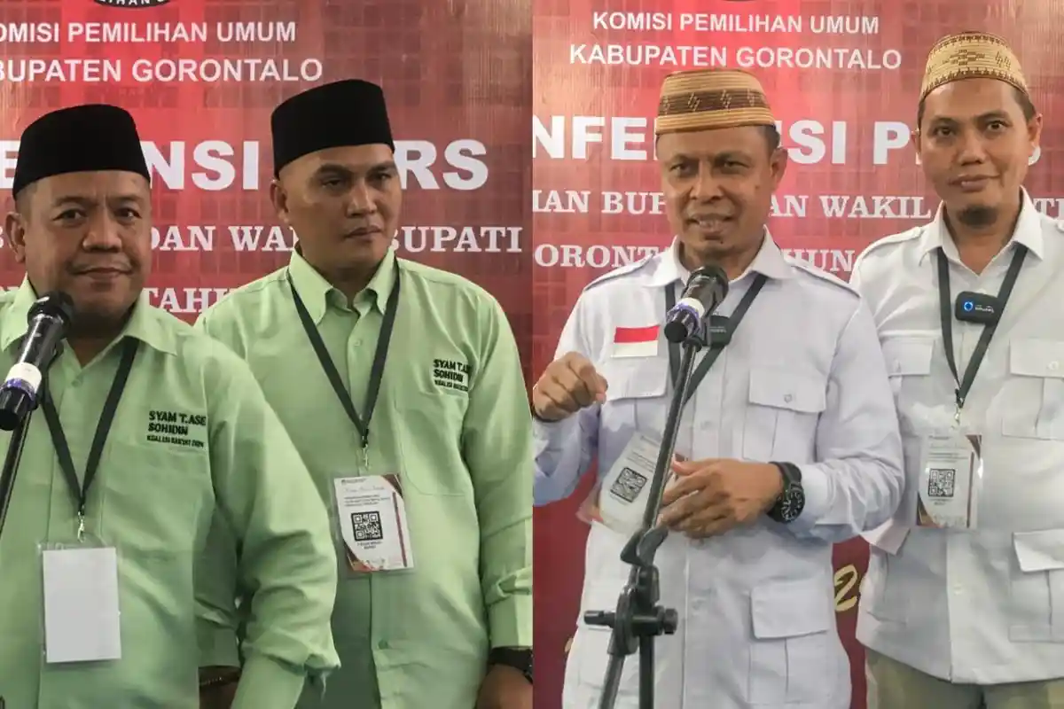 BREAKING NEWS Nomor Urut Calon Bupati dan Wakil Bupati Gorontalo di Pilkada 2024