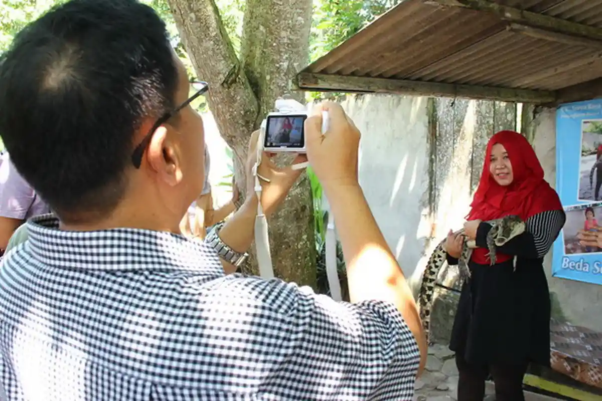 Usai Mencicipi, Erni Bilang Sate Daging Buaya Enak. . .