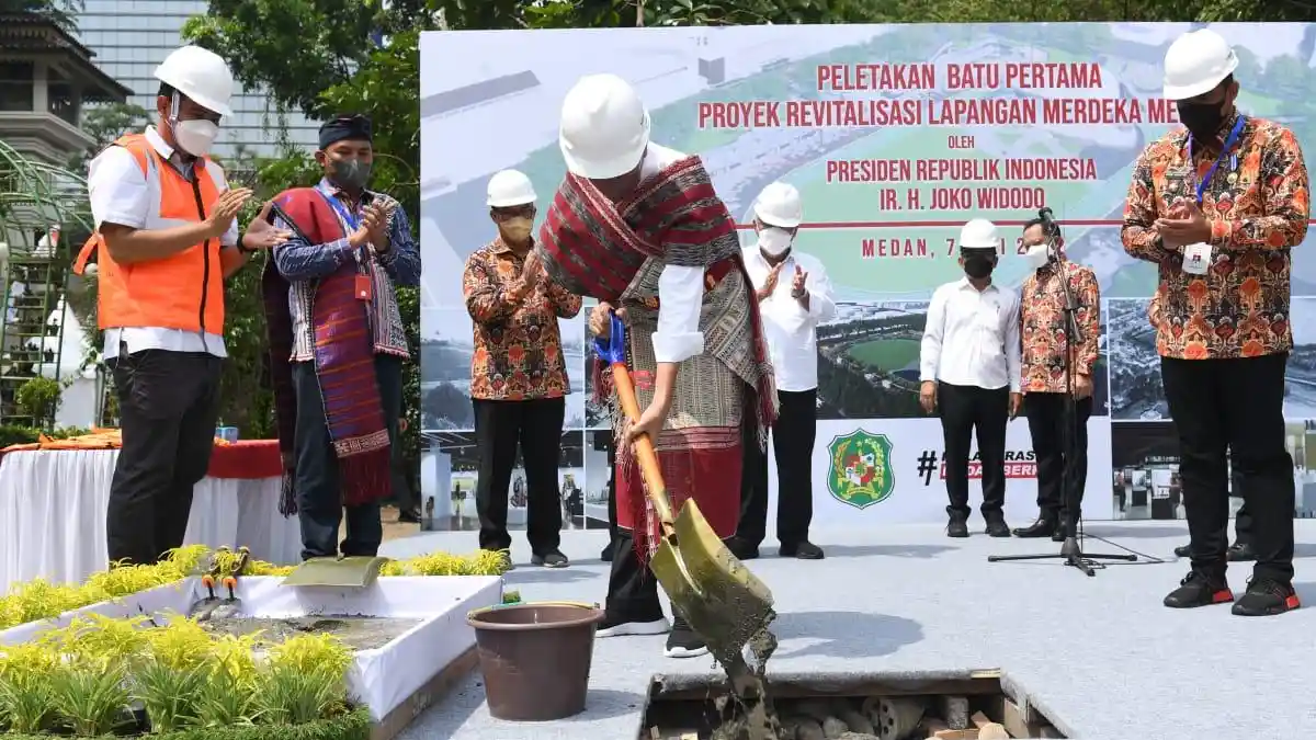 Pengerjaan Fisik Lapangan Merdeka Baru 25,5 Persen, Padahal Ditargetkan Selesai Akhir Tahun ini