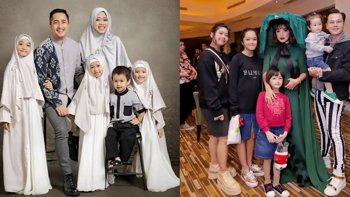 Deretan 7 Artis Miliki Banyak Anak, dari 4 Hingga 7 Orang, Rumah Ramai Bak Sekolahan!