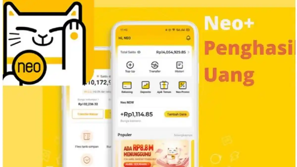 Cuma Modal HP Bisa Langsung Cuan Rp 100 Ribu, Begini Cara Daftar Aplikasi Penghasil Uang Neo+