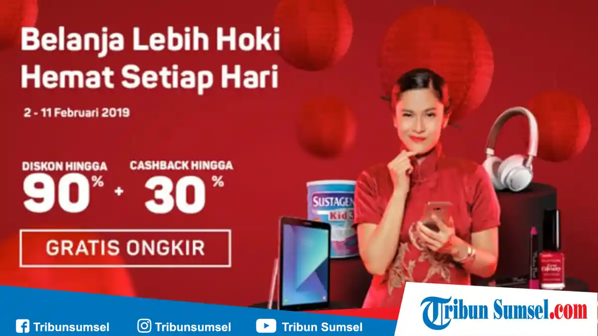 Promo Imlek 2019, Bukalapak Berikan Diskon Spesial Hingga 90 Persen, Begini Cara Dapatkannya